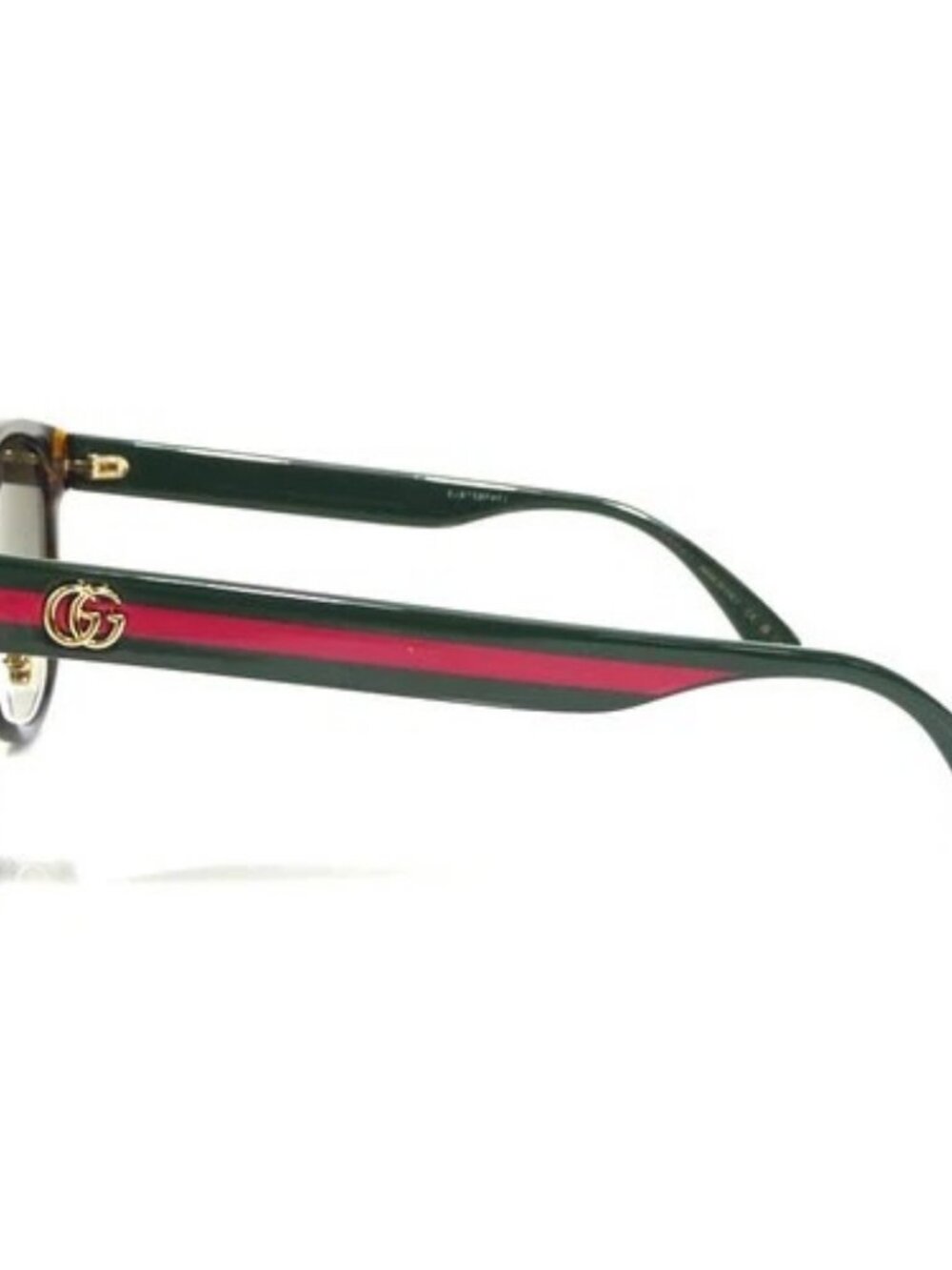 Auth GUCCI Sunglasses Brown/Green/Red Plastic/Goldtone - e61785i - Picture 3 of 10